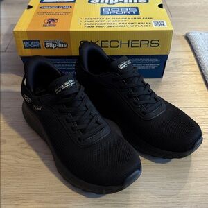 Skechers Black BOBS Sport Slip-Ins